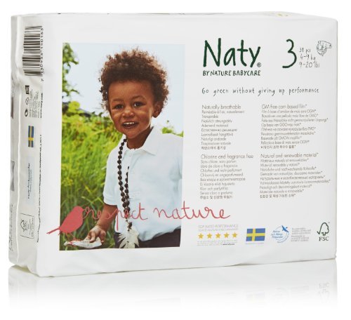 Nature Babycare Chlorine-Free ECO Diapers Size 3 (9-20lbs) (Pack of 4) ( Baby Diaper Nature Babycare ) รูปที่ 1