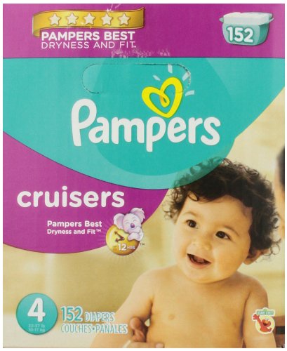 Pampers Cruisers Diapers Size 4 Economy Pack Plus 152 Count ( Baby Diaper Pampers ) รูปที่ 5