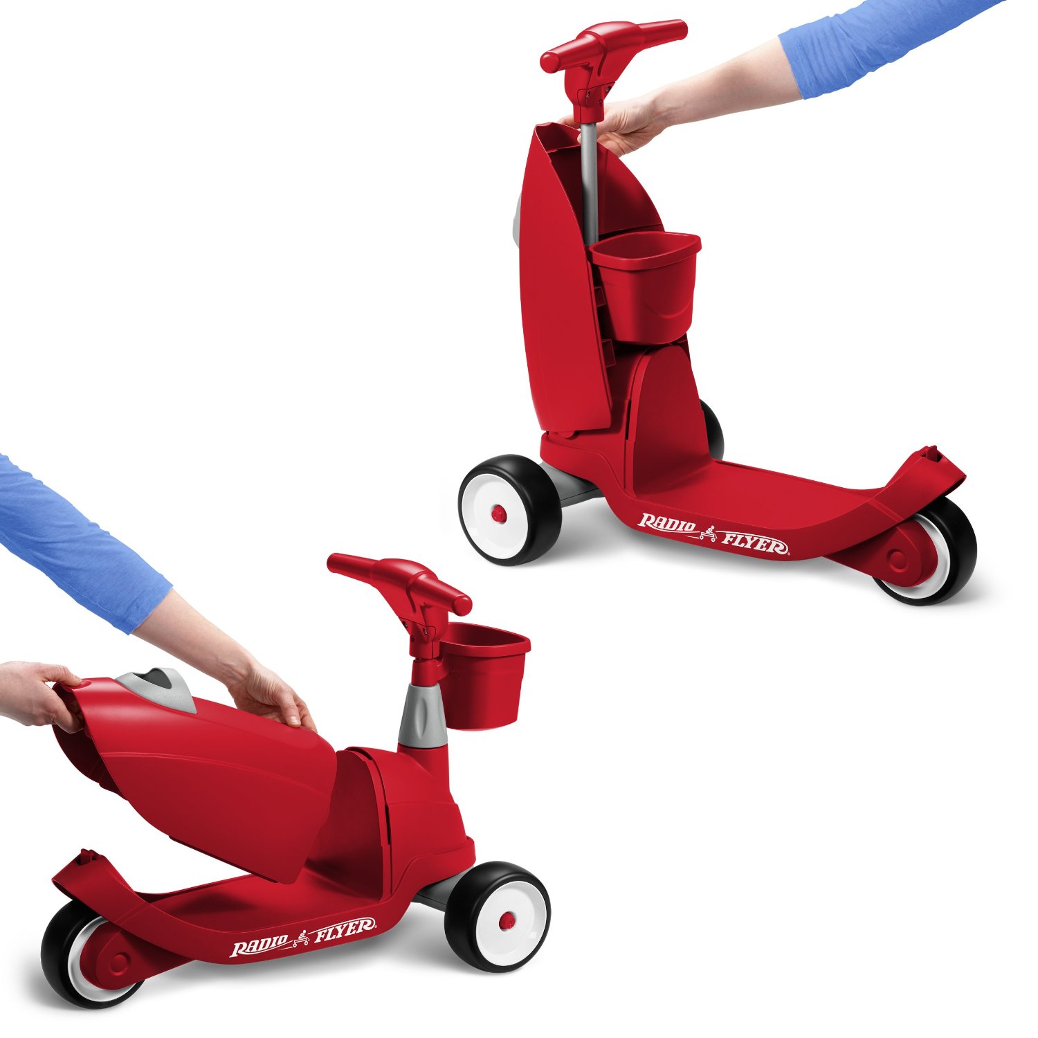 Radio Flyer Ride 2 Glide Ride On รถขาไถและ Scooter ในตัวเดียวกัน น่ารักสุดสุด พร้อมส่ง รูปที่ 1