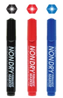 ปากกาเคมี นอนดราย Permanent Marker “Nondry” Dong-A คุณภาพดี ราคาถูก  รูปที่ 1