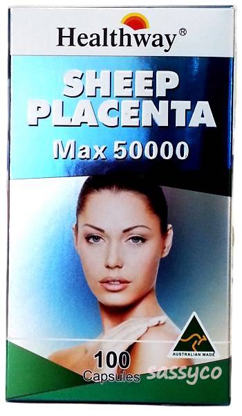 Healthway Sheep Placenta MAX 50000 mg. บรรจุ 100 เม็ด ใหม่ล่าสุด ที่สุดแหงความเนียนใน เด้ง  รูปที่ 2