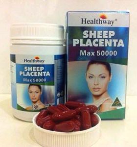 Healthway Sheep Placenta MAX 50000 mg. บรรจุ 100 เม็ด ใหม่ล่าสุด ที่สุดแหงความเนียนใน เด้ง  รูปที่ 3