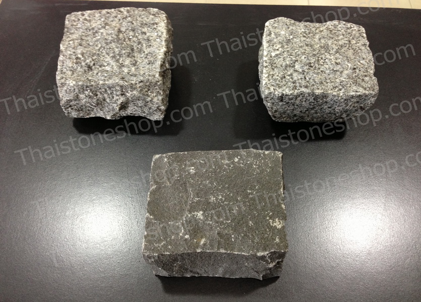 หินธรรมชาติ ปูถนน Basalt Cobble stone ราคา 16บาท/ก้อน+++ เรามี Stock พร้อมส่ง!!!ได้ทันที รูปที่ 1