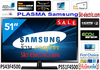 รูปย่อ Samsung Plasma TV 55นิ้ว PS51F4500AR [18,000บาท] 43นิ้ว PS43F4500AR [14,000บาท] จอภาพHD 600Hz 0.001ms HDMI USB DivX HD  รูปที่1