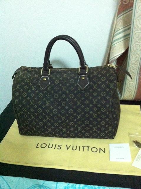 ขายกระเป๋า Louis Vuitton minilin speedy 30 ebony  รูปที่ 1