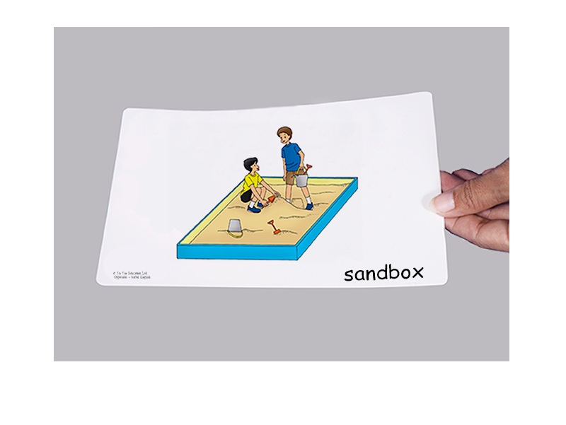 บัตรคำศัพท์ประกอบภาพ สนามเด็กเล่น Playground Flashcards  รูปที่ 3