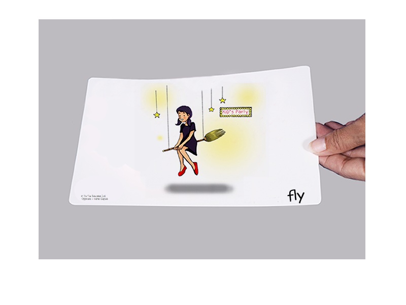 บัตรคำศัพท์ประกอบภาพ คำกริยา สำหรับเด็ก ป.1-ป.2 Verb 1 Flashcards  รูปที่ 3
