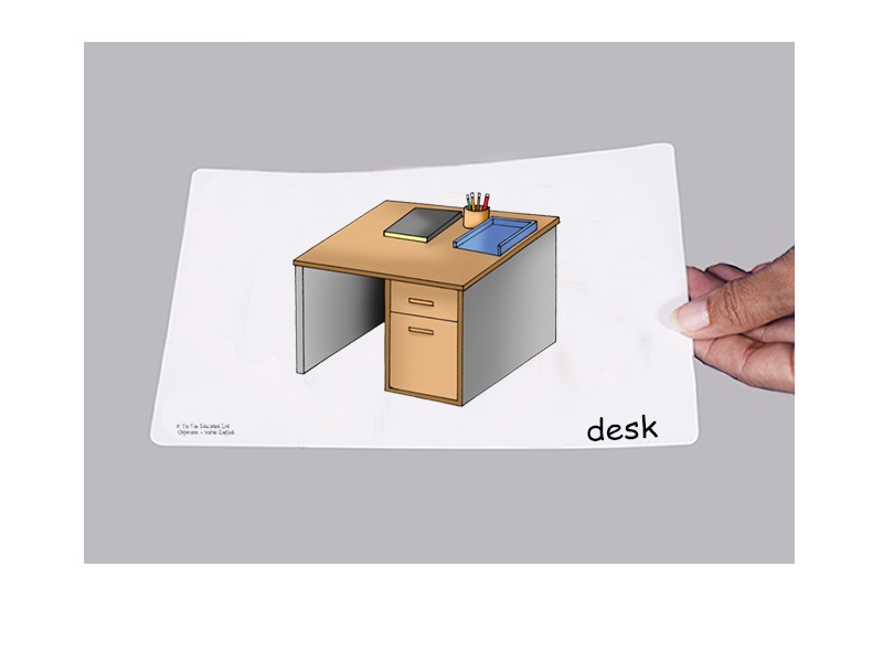 บัตรคำศัพท์ประกอบภาพ อุปกรณ์การเรียน Classroom Flashcards รูปที่ 3