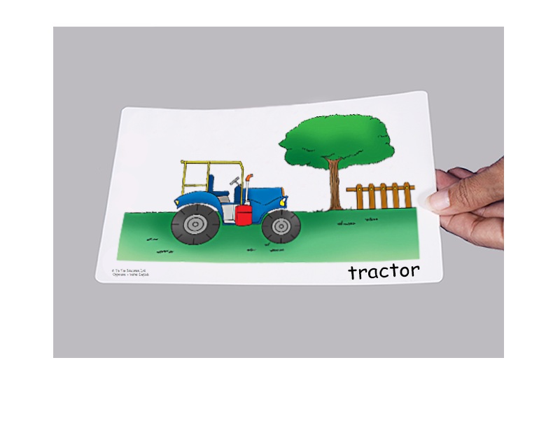 บัตรคำศัพท์ประกอบภาพ สัตว์ ในฟาร์ม On the Farm Flashcards  รูปที่ 3