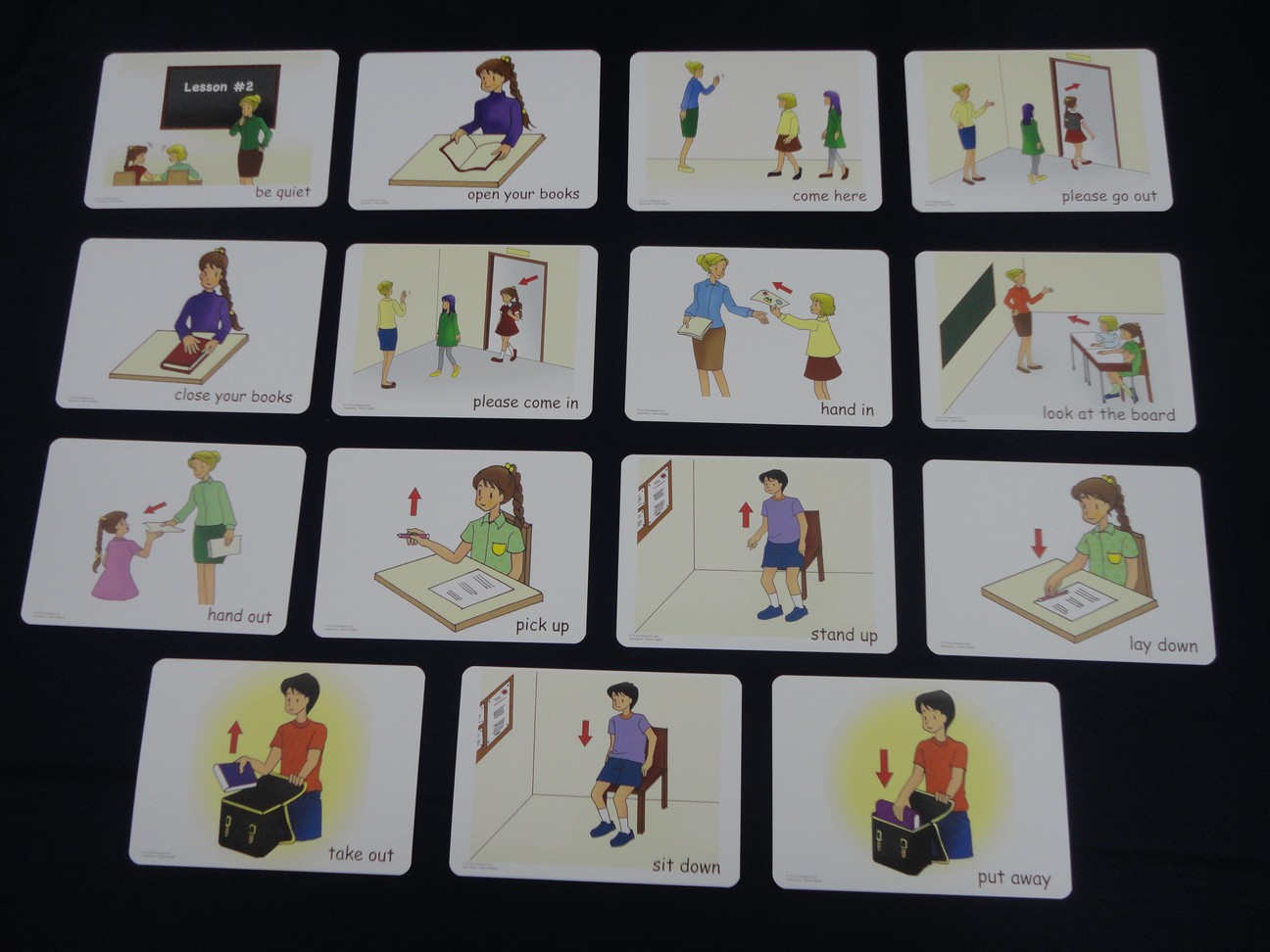 บัตรคำศัพท์ประกอบภาพ ปฎิบัติตามคำสั่ง Intructions FlashCards  รูปที่ 5