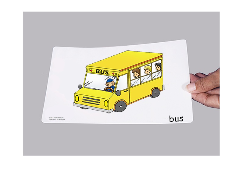 บัตรคำศัพท์ประกอบภาพ การขนส่ง Transportation Flashcards  รูปที่ 3
