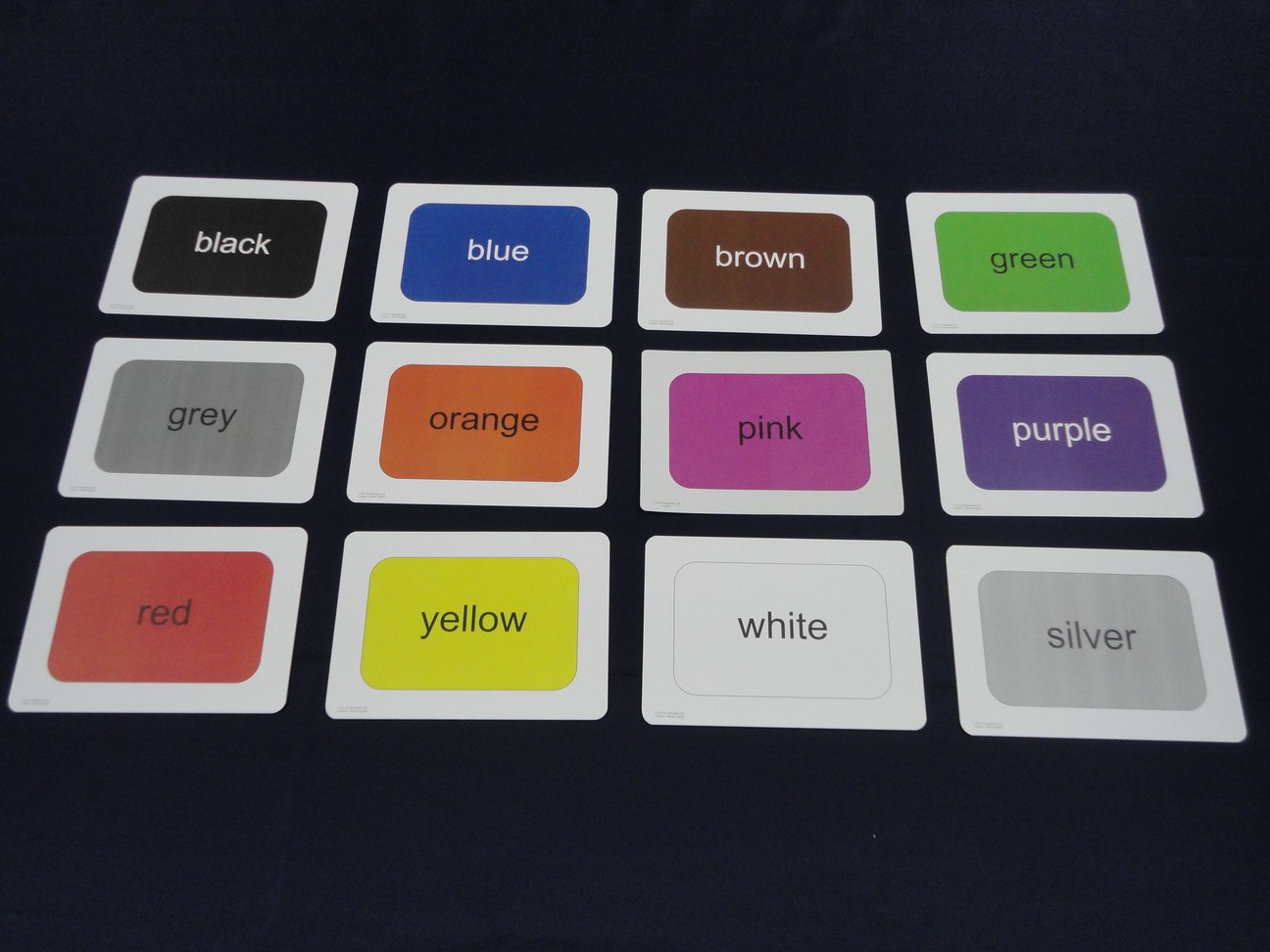 บัตรคำศัพท์ประกอบภาพ สี Colours Flashcards รูปที่ 5