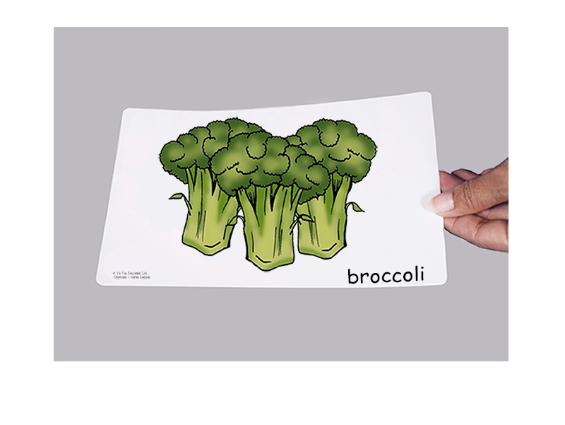 บัตรคำศัพท์ประกอบภาพ ผัก Vegetbles Flashcards  รูปที่ 3