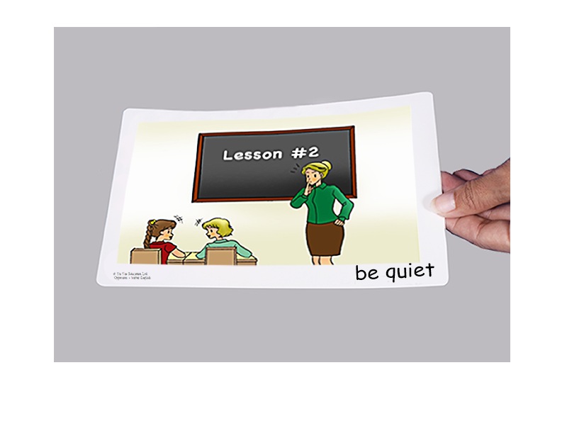 บัตรคำศัพท์ประกอบภาพ ปฎิบัติตามคำสั่ง Intructions FlashCards  รูปที่ 3