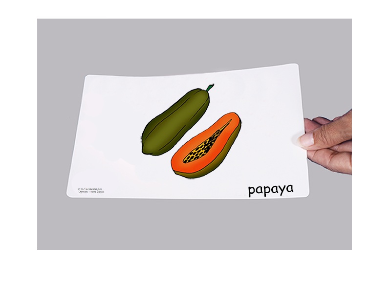 บัตรคำศัพท์ประกอบภาพ ผลไม้ Fruit  Flashcards  รูปที่ 3