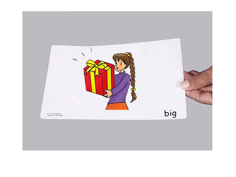 บัตรคำศัพท์ประกอบภาพ คำตรงกันข้าม Opposites Flashcards  รูปที่ 3