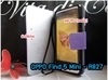 รูปย่อ M673-01 เคสฝาพับ OPPO Find 5 Mini – R827 สีม่วง (จัดส่งฟรี) รูปที่3