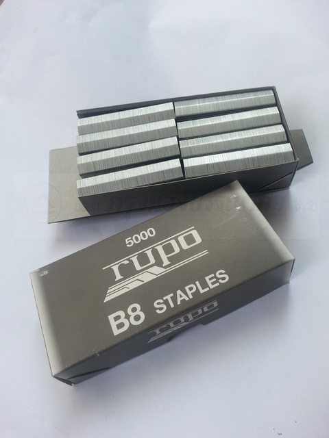 ลวดเย็บ RUPO Staples B8/x5000 ใช้แทน ลวดเย็บบอสติก B8x5000 ตัว กล่องสีเทา รูปที่ 5
