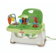 Fisher Price Rainforest Booster Seat เก้าอี้ทานข้าวเด็กเล็ก มีของเล่น ฝึกเด็กนั่งกินข้าวเป็นที่ พกพาได้สะดวก พร้อมส่ง รูปที่ 1