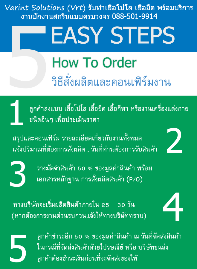 รับ ทำเสื้อโปโล ทำเสื้อยืด พร้อมบริการงานปักงานสกรีน แบบครบวงจร 088-501-9914 รูปที่ 6