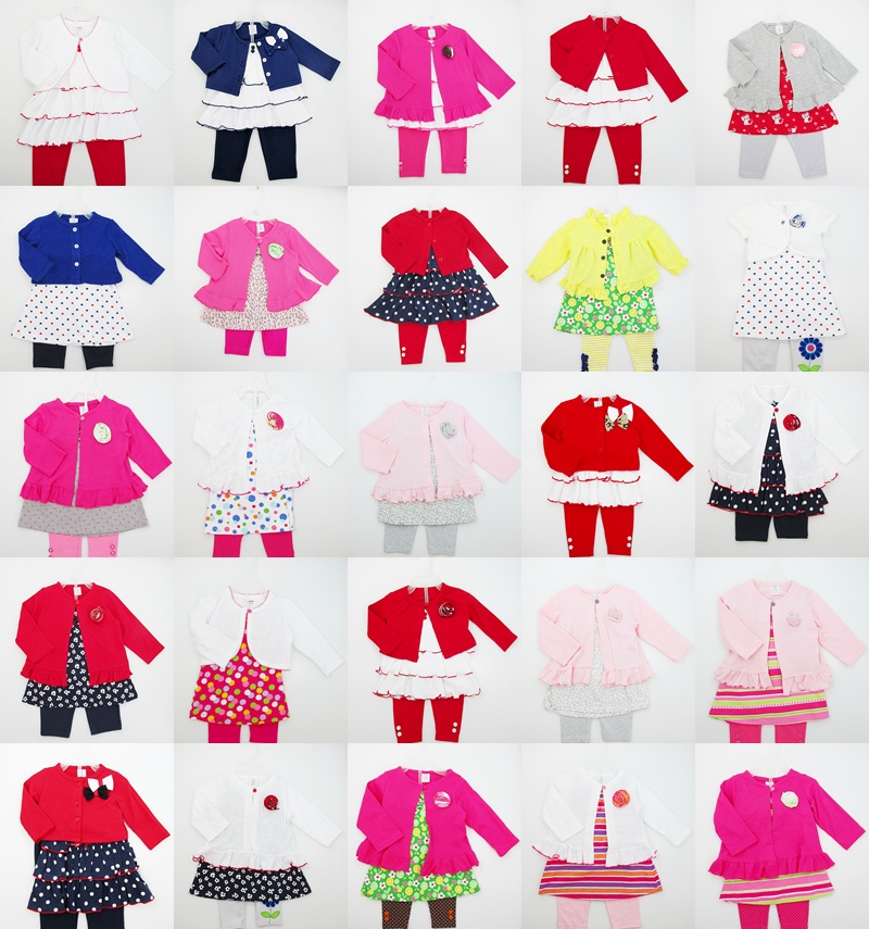 Baby clothing 3pcs sets for baby girl made in Thailand promotion sets รูปที่ 1
