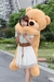 รูปย่อ ตุ๊กตาหมี ขนาดใหญ่ 1.4m ราคาถูก หลายสี รูปที่2