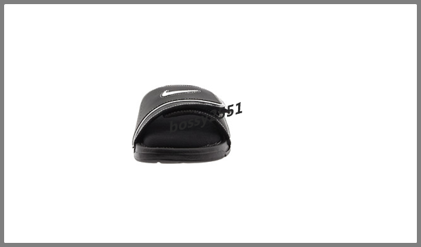 รองเท้าแตะ ผู้ชาย NIKE รุ่น Comfort Slide 2 COLOR:Black/Metallic Silver/White รูปที่ 4