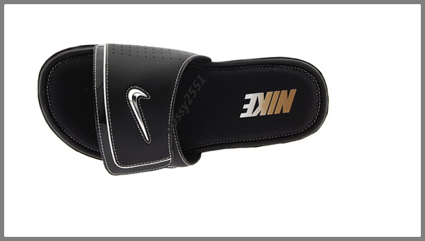 รองเท้าแตะ ผู้ชาย NIKE รุ่น Comfort Slide 2 COLOR:Black/Metallic Silver/White รูปที่ 6