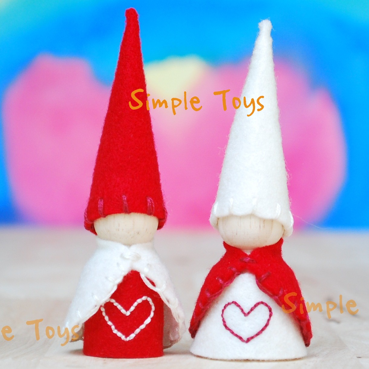 โนมคู่รัก ชุด 2 ตัว สินค้าทางเลือก handmade ที่ไม่เป็นอันตรายต่อเด็ก รูปที่ 2