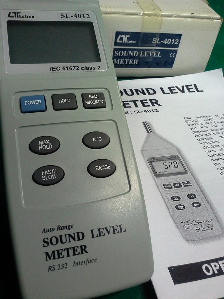 Digital Sound Lavel Meter (เครื่องวัดระดับความดังของเสียง) /รับตรวจเช็ค / ซ่อม / ขาย / สอบเทียบ รูปที่ 1