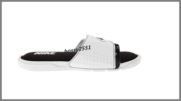 รองเท้าแตะ ผู้ชาย NIKE แบบสวม สีดำสายขาว รุ่น Comfort Slide 2 รูปที่ 2