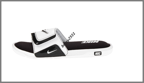 รองเท้าแตะ ผู้ชาย NIKE แบบสวม สีดำสายขาว รุ่น Comfort Slide 2 รูปที่ 3