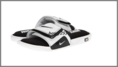 รองเท้าแตะ ผู้ชาย NIKE แบบสวม สีดำสายขาว รุ่น Comfort Slide 2