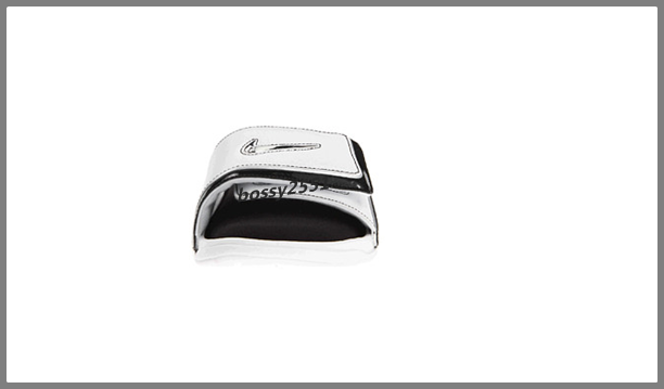 รองเท้าแตะ ผู้ชาย NIKE แบบสวม สีดำสายขาว รุ่น Comfort Slide 2 รูปที่ 4