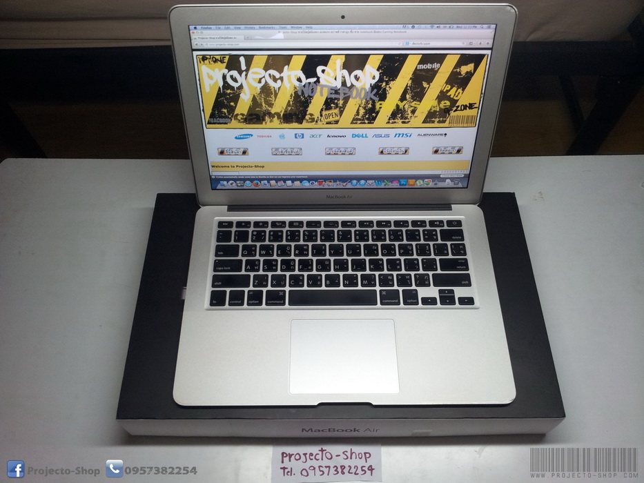 [ขายแล้วครับ] Macbook Air 13 (Mid 2011) สภาพดีราคาถูก อุปกรณ์ครบยกกล่อง รูปที่ 1