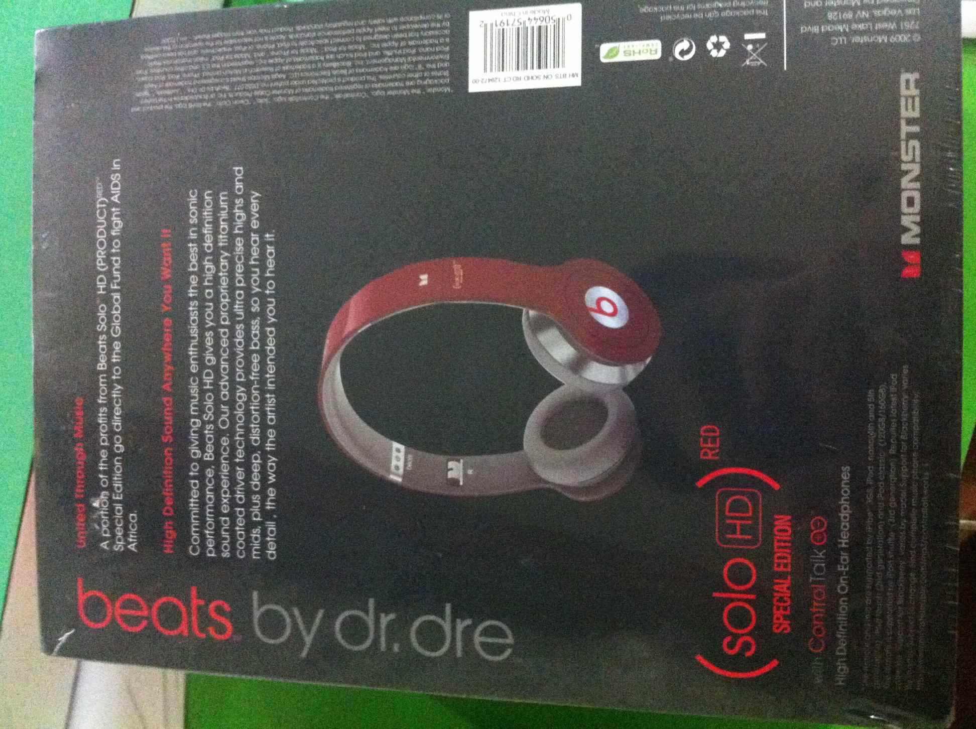 Beats Solo Hd special edition สีแดง รูปที่ 1