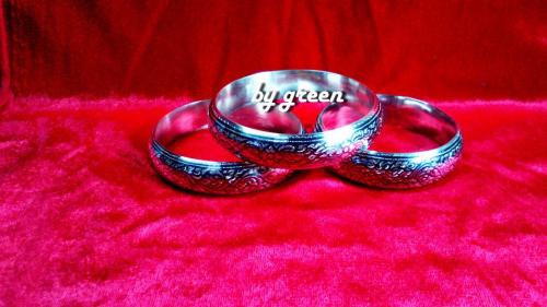 เครื่องถมนคร by green กำไลถมเงิน หน้ากว้าง 1.5 cm. แบบสวม ราคาวงละ 3,800 บาท งานสั่งทำ รูปที่ 3