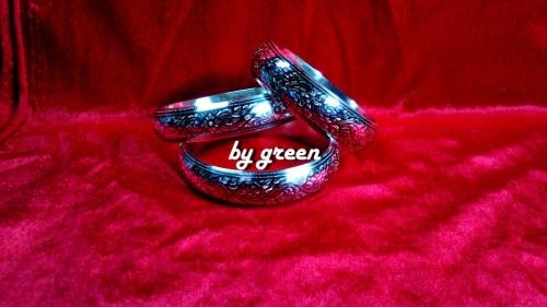 เครื่องถมนคร by green กำไลถมเงิน หน้ากว้าง 1.5 cm. แบบสวม ราคาวงละ 3,800 บาท งานสั่งทำ รูปที่ 4