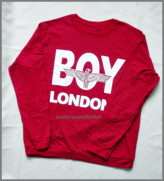 เสื้อยืดแฟชั่นแนวๆ BOY  LONDON สีแดง รูปที่ 1