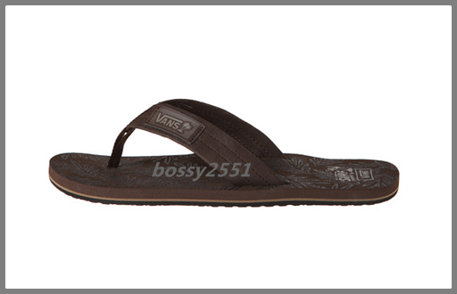 รองเท้าแตะผู้ชาย แบรนด์ยอดฮิต VANS Color:(Aloha Leaf) Brown  รูปที่ 3