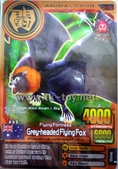 การ์ด Animal Kaiser English Version Ver 6 Bronze Card Grey-headed Flying Fox