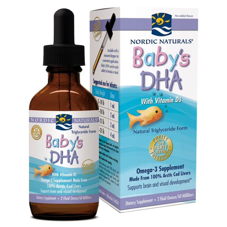 น้ำมันปลา สำหรับทารก Nordic Natural Baby's DHA with Vitamin D3 60 ml อันดับ 1 ในอเมริกา รูปที่ 1