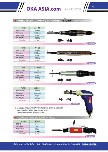 ตะไบลม45 pneumatic lapping machine สป เครื่องมืออุตสาหกรรม เครื่องมือช่าง เครื่องมือลม airtools 0826195561เจี๊ยบ 456 รูปที่ 1