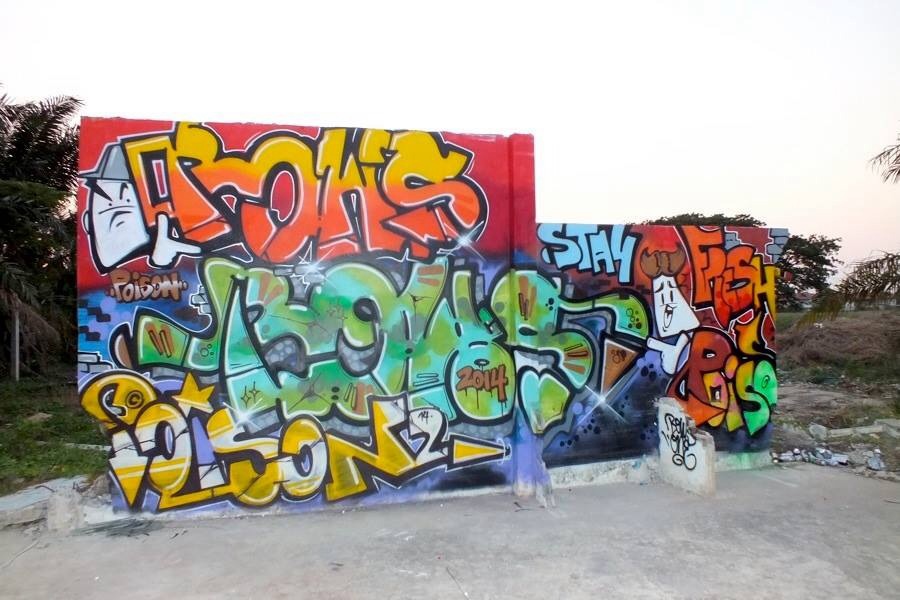 Graffiti street art รูปที่ 1