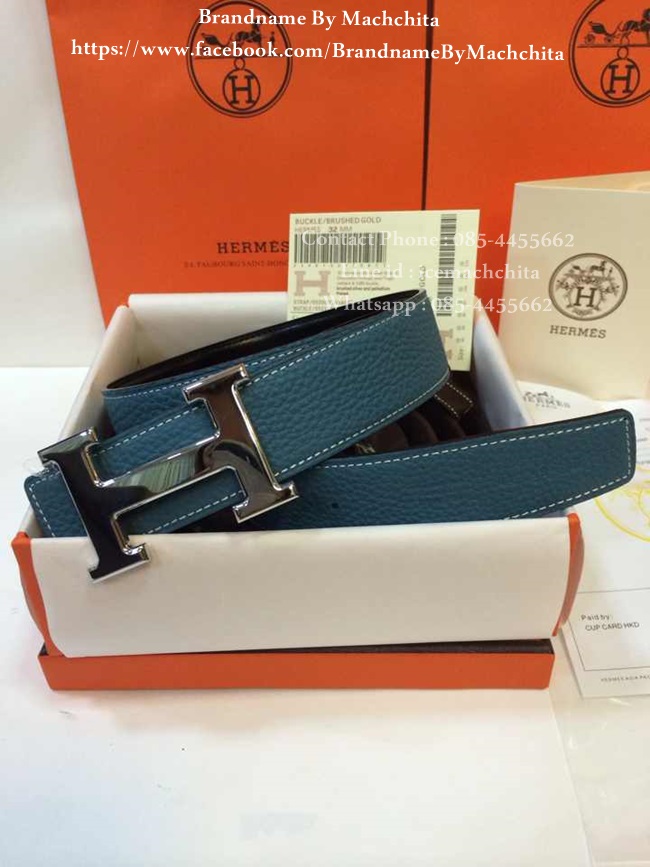 เข็มขัด Hermes Belt หนัง Togo หนังลูกวัวแท้ทั้งเส้น สินค้านำเข้าระดับ Hi-end คุณภาพดีที่สุด รูปที่ 4