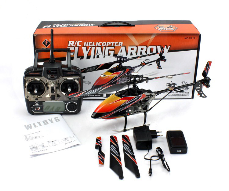 เครื่องบินบังคับ WLToys V913 4CH 2.4GHz ใบพัดเดี่ยว ราคาถูกและอะไหล่ รูปที่ 7