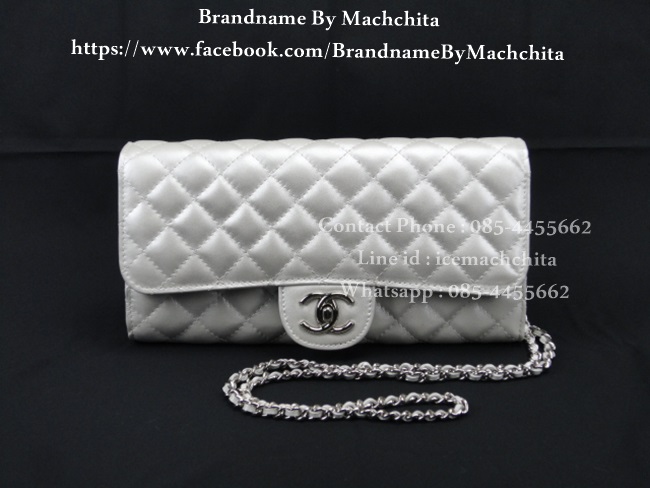 กระเป๋าครัช Chanel มาพร้อมสายสะพายโซ่ยาว สินค้านำเข้าระดับ Hi-end คุณภาพดีที่สุด รูปที่ 7