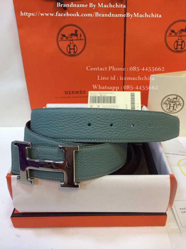 เข็มขัด Hermes Belt หนัง Togo หนังลูกวัวแท้ทั้งเส้น สินค้านำเข้าระดับ Hi-end คุณภาพดีที่สุด รูปที่ 7
