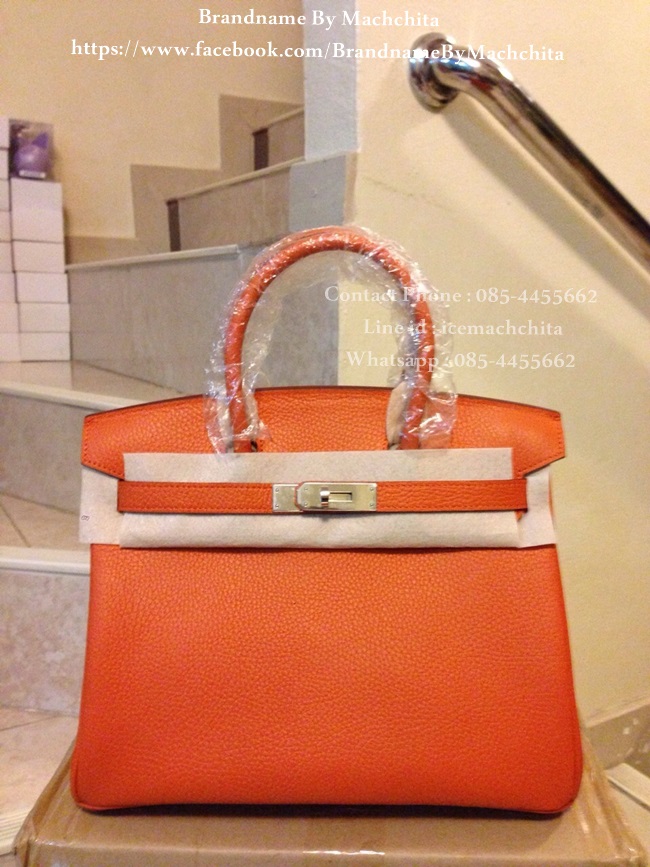 กระเป๋า Hermes Birkin Original Togo หนังลูกวัวแท้ Size 30'' สินค้านำเข้าระดับ Hi-end คุณภาพดีที่สุด รูปที่ 3