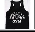  PR-592 powerhouse Gym Brand muscle tights Singlet men body sleeveless Printed sportwear vest bodybuilding Fitness trac